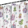 thumbnail image 3 of Fairy Tale Princess Pattern Shower Curtain 72"x72" ,Bathroom Decorative Shower Curtains Set with 12 Hooks,Modern Waterproof Washable Shower Curtain, 3 of 6