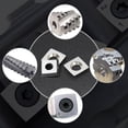 thumbnail image 3 of 10Pcs 13.8mm Square Carbide Inserts Cutters for Diy Wood Lathe Turning Tools, 3 of 8