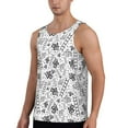 thumbnail image 2 of Easygdp Hand Drawn Snake Men's Tank Top, Sleeveless Muscle T Shirts, Breathable, Quick-Dry, Loose for Gym, Running, Fitness - Medium, 2 of 9
