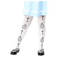 thumbnail image 1 of Smiffys Girls Wonderland Clock Tights, 1 of 1