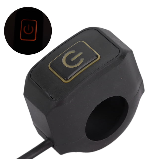 Aramox 22mm Motorcycle Handlebar Switch Control Button Waterproof Universal for Headlight,Bike Button,Bicycle Headlight Switch