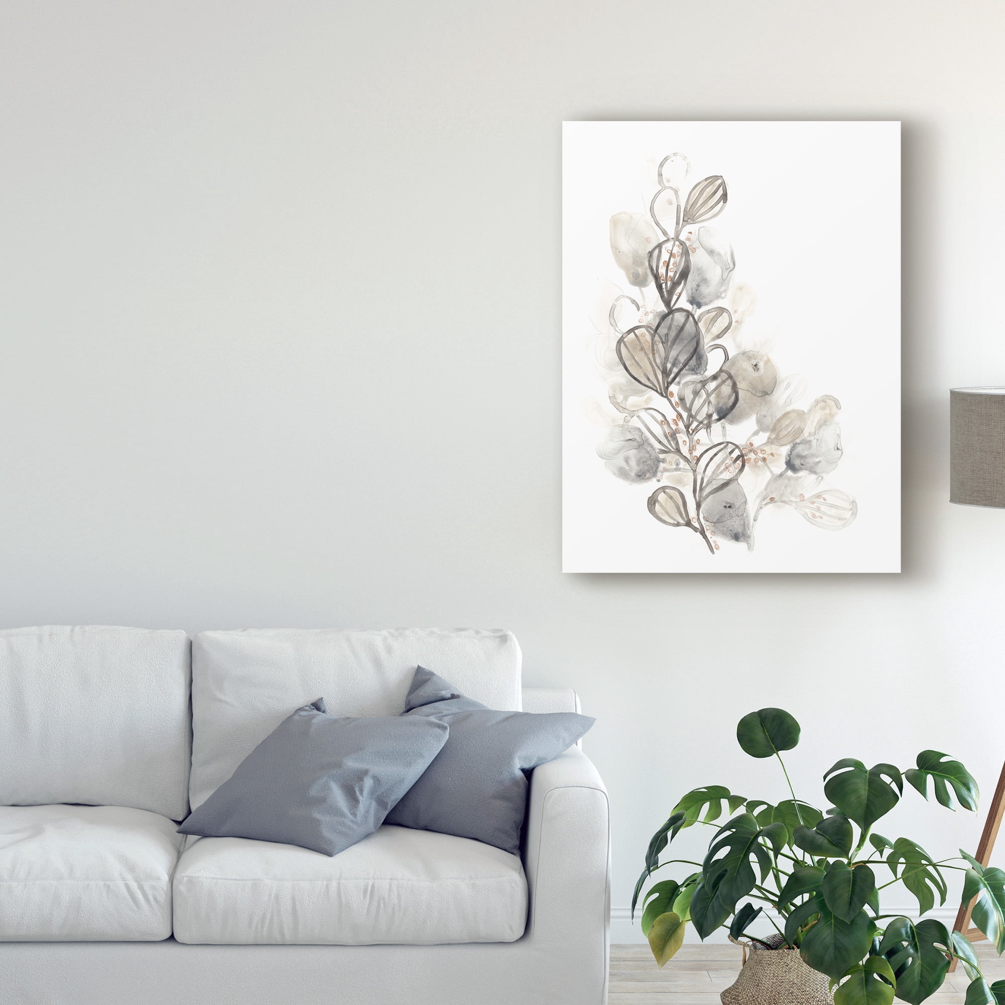 Trademark Fine Art 'Neutral Botany II' Canvas Art by June Erica Vess
