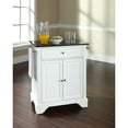 thumbnail image 5 of LAFAYETTE SOLID BLACK GRANITE TOP PORTABLE KITCHEN ISLAND IN WHITE FINISH, 5 of 5