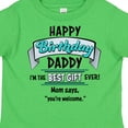 thumbnail image 4 of Inktastic Happy Birthday, Daddy Best Ever in Blue Boys or Girls Toddler T-Shirt, 4 of 5