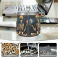 thumbnail image 6 of Yayeee Ashtray with Lid for Cigarette Smokeless Stainless Steel Home Ash Holder, Skeleton with Rainbow, 6 of 7