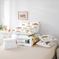 thumbnail image 5 of Manfei Pig Cow Rooster 7-Piece Twin Bedding Sets,Farmhouse Animal Bedding Comforter Set,Pumpkin Sunflower Breathable Sheet Sets,Ultra Soft Cartoon Room Decorative,Reversible, 5 of 7