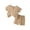 Khaki, variant on Kukoosong Toddler Boy Summer Outfit Sets Casual Casual Solid Crepe Gauze T-Shirt Short Sleeve Shorts Set Khaki 18-24 Months