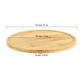 thumbnail image 2 of ZEONHAK 10 Pack 6 Inch Round Bamboo Platter Saucer, Natural Bamboo Plant Pot Trays, Wooden Serving Tray for Plants, 2 of 7