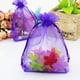 thumbnail image 5 of Bolsas de cordón de organza portátiles de 100 piezas Bolsas de almacenamiento de joyas con cordón de color liso transparente Bolsas de embalaje de regalo (Entrega de diez colores mezclados), 5 of 5