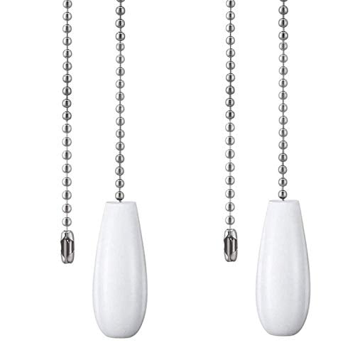 Ceiling Fan Chain Pulls White Wooden Pull Extension For Light 2 Pack Com Ceiling Fan Chain Pulls White Wooden, Ceiling Fan Chain