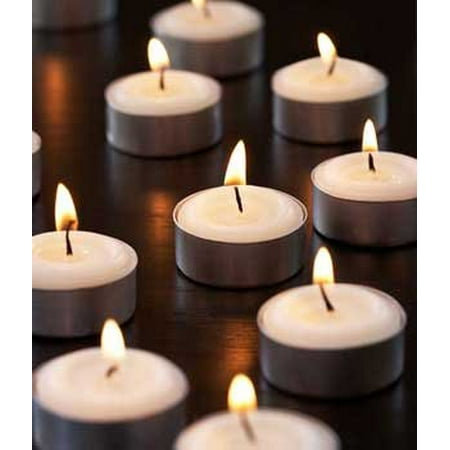 - White Unscented Decorative Tealight Candles With Set Of 100