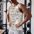 thumbnail image 5 of Pofeuu Puppy Print Men's Workout Tank Tops Sleeveless Muscle Gym Shirt Quick Dry-X-Large, 5 of 7