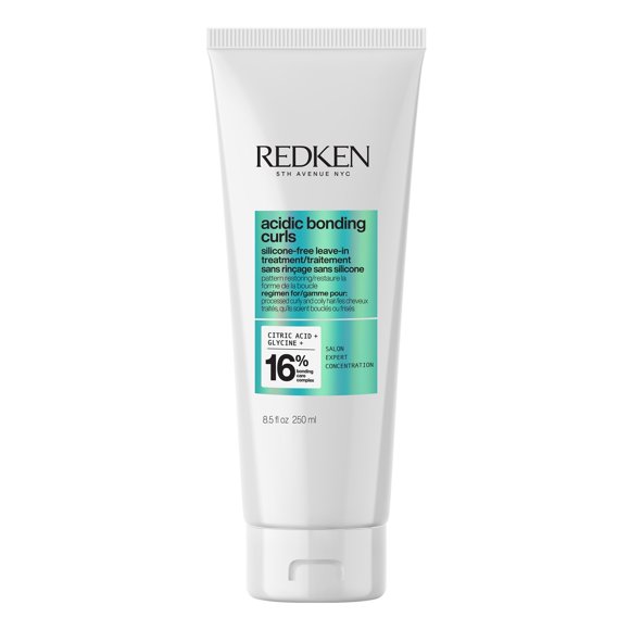 Redken Leave-in Treatment for Curly Hair, Acidic Bonding Curls, Heat Protection, Sulfate-Free, Reduces Frizz, Detangling Lotion, Curl Defini