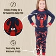 thumbnail image 5 of LazyOne Warm Long-Sleeve PJ Sets for Girls and Boys, Lobster, Funny Animal Kids' Pajama Sets, 5 of 7