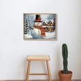 thumbnail image 3 of Nawypu Wall Prints Giclee Canvas Painting - Christmas Farm Snowman Snow Landscape Red Painting Pictures Print on Canvas Framed Wall Art Modern Artwork for Home Decorations, 3 of 4