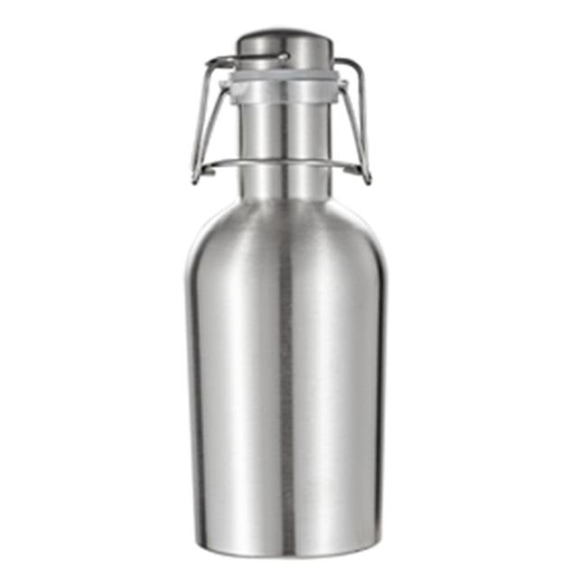 Corona Extra Crown Logo Stainless Steel Growler 64oz Beer Jug Metallic Silver 