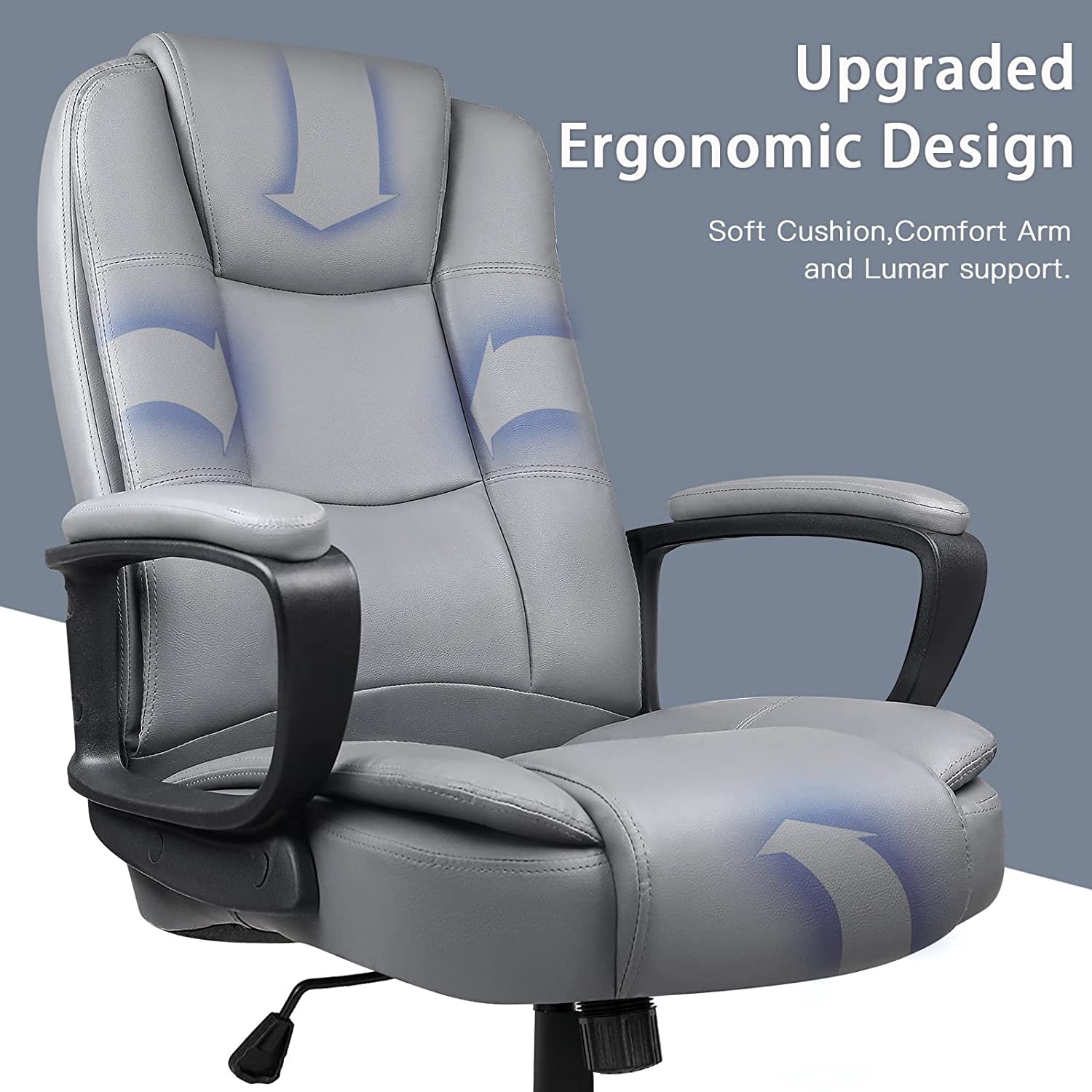 Bossin Big and Tall Home Office Computer chair for Adults, High Back Desk Chair for Heavy Duty 400 LBS