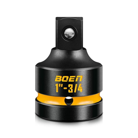 BOEN PRO 1" F to 3/4" M Impact Socket Reducer, Impact Driver Conversions for Impact Wrench, CR-MO Steel, Embossed and Painted Marking