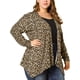 thumbnail image 1 of Cárdigan TalGrande Estampado De Leopardo Frente Abierto PaMujer Beige-Leopardo 4XL, 1 of 6