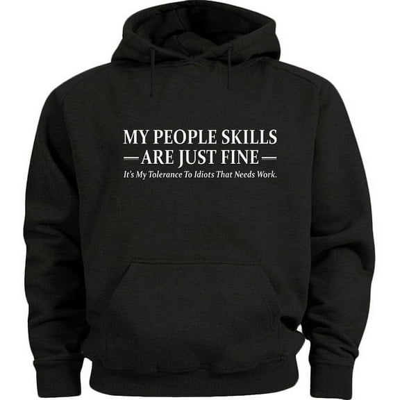 Mens Hoodies People Skills Funny Sweatshirt