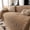 A Khaki, variant on Soft Velvet Sofa Cover Towel with Full Protection Easy Installation Multi-Use Home Decor Stretchable Living Room