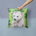 thumbnail image 2 of Carolines Treasures BB9875PW1414 Westie St Patricks Fabric Decorative Pillow, 2 of 4
