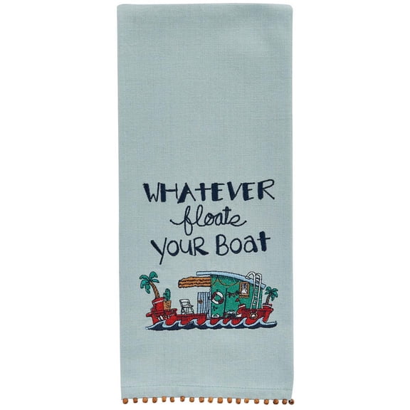 Whatever Floats Your Boat Embroidered Dishtowels - Set of 2 - Park Designs