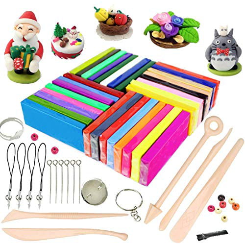Polymer Clay Starter Kit Geeignet Für Handgefertigte Kindergeschenke 24/32/60 Farbe DIY Kreativ Clay Plastilin Set 24 Farben Sicher Und Ungiftig