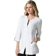 thumbnail image 1 of Manteau de Laboratoire à Col Rond Manches 3/4 pour Femmes, 1 of 1