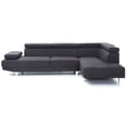 thumbnail image 5 of Glory Furniture Riveredge Twill Fabric Sectional in Black, 5 of 7