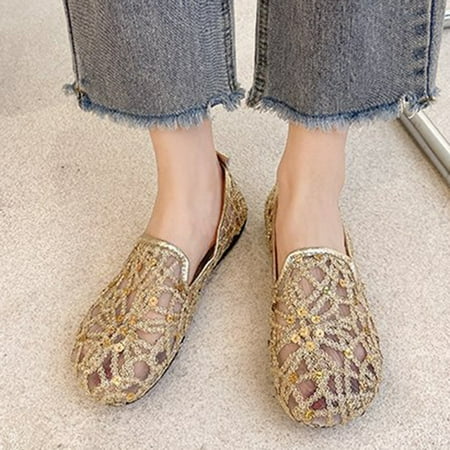 

Ladies Shoes Cloth Shoes Breathable Lightweight Soft-soled Flat Single Shoes