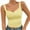 Yellow, variant on Women Sports Cami Tank Top Built in Bra Sleeveless Garment Comfortable Breathable Round Neck Blouses Tunic Tops Yellow 10(L)