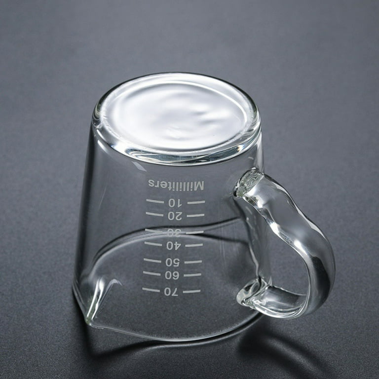 EXQUIMEUBLE Glass Graduated Cup Metal Measuring Cups Whisk Jigger Graduated  Measuring Cup Measure Cups Creamer Pitcher Mini Coffee Cups Milk Measuring  Cup Plastic Drinking Utensils With Scale - Yahoo Shopping