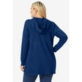 thumbnail image 3 of Woman Within Women's Plus Size Waffle-Thermal Hoodie, 3 of 6