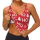 thumbnail image 3 of Fotbe Christmas Hohoho Sujetador Deportivo Largo sin Aros para Mujer con Almohadillas y Soporte Medio, Transpirable y Absorbente, Camiseta Tipo Chaleco o Tank Top-Small, 3 of 8