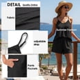 thumbnail image 3 of Cueply 2 Piece Lounge Sets for Women Summer Outfits V Neck Tank Top Matching Shorts Sets with Pockets, 3 of 9