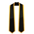 thumbnail image 3 of YWOAGH Graduation Sash 72 Inch Senior Year Ribbon Scarf Casual Solid Color Belt for Commencement Academic Achievement Black, 3 of 3