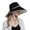 Black, variant on Women Sun Hat for Outdoor Outdoor Wide Brim Hat with Easy Wear Shape for Walking Vacation And Warm Weather Plans with Travel Ready Style Sun Hat