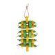 thumbnail image 5 of Juguete para pájaros, juguete para masticar, regalos, accesorios para jaulas de pájaros con cuentas de madera, jaula para loros, mordedor Verde, 5 of 9