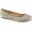 Nude Glitter Mesh Fabric, variant on Women's Fabulicious Treat 06 Ballet Flat