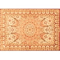 thumbnail image 1 of Ahgly Company Indoor Rectangle Medallion Orange Traditional Area Rugs, 2' x 4', 1 of 1