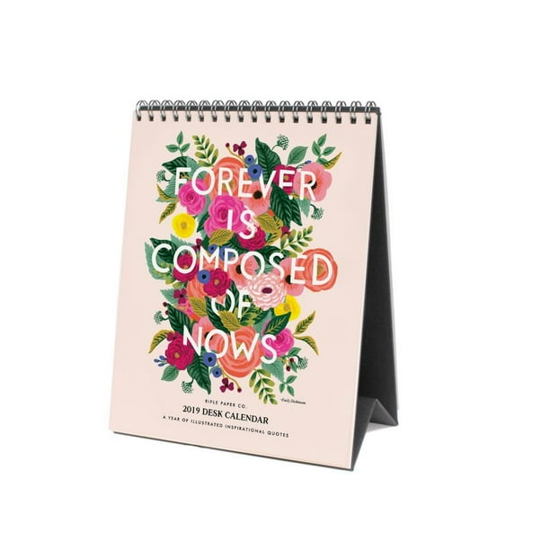 2019 Inspirational Quotes Easel Desk Calendar Contemporary Art By