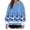 Light Blue, variant on WREESH Women's Printed Oversized Hoodie Long Sleeve Casual Drawstring Sweatshirt Hooded Pullover Top with Pocket Hot Pink