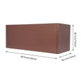 thumbnail image 4 of ToppiJoy 38*15*15in Rectangular Planter Box, Tall Steel Metal Planter Large Long Box Plant Pot for Outdoors, Modern Heavy Duty Flower Pot for Patio, Deck, Yard, Garden (Brown), 4 of 21