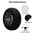 thumbnail image 2 of Haiem Spare Tire Cover , Wheel Cover with butterfly printed, Camper Spare Tire Cover Fit for Jeep Wrangler Rv SUV Truck Travel Trailer-16 inch, 2 of 6