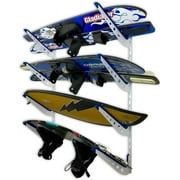 Adjustable Water Ski Wall Storage Rack, Holds 4 Sets of Skis, Garage Home Boathouse Organizer
