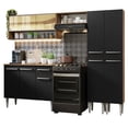 thumbnail image 1 of Cocina Integral 229cm Marrón/Negro Emilly Madesa 04, 1 of 9