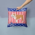 thumbnail image 2 of USA Design with Dog Fabric Decorative Pillow, 2 of 4