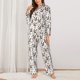 thumbnail image 2 of Fotbe Flowe Rooster Conjunto de Pijama de Manga Larga para Mujer con Estampado, Ropa de Dormir de 2 Piezas, Conjunto de Casa Suave y Cómodo con Bolsillos-Medium, 2 of 7