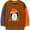 Brown Penguin, variant on WIBACKER 2-7T Toddler Little Boy's Girl's Christmas French Terry Cotton Crewneck Long Sleeve Sweatshirt Santa Claus Tops